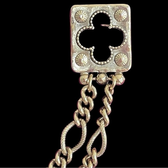 Vintage chatelaine double brooch, Victorian or Victorian inspired, music themed - Picture 2 of 10